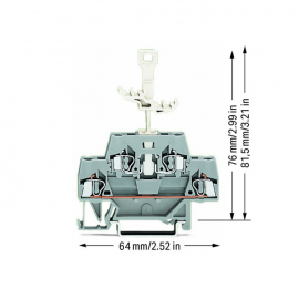 WAGO | 280-521 | DOUBLE-DECK TERMINAL BLOCK; FOR DIN-RAIL 35