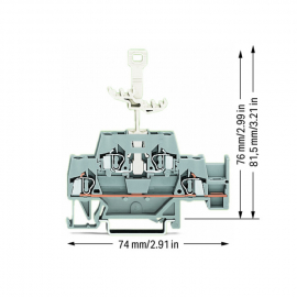 WAGO | 280-522 | DOUBLE-DECK TERMINAL BLOCK; THROUGH/THROUGH