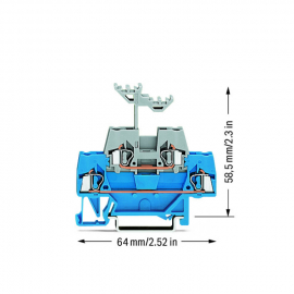 WAGO | 280-523 | DOUBLE-DECK TERMINAL BLOCK; THROUGH/THROUGH