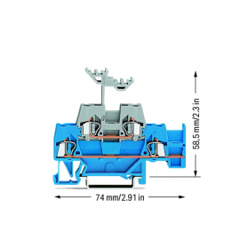 WAGO | 280-524 | DOUBLE-DECK TERMINAL BLOCK; THROUGH/THROUGH