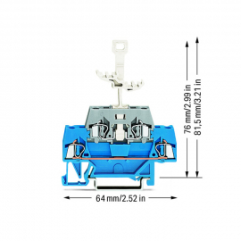 WAGO | 280-525 | DOUBLE-DECK TERMINAL BLOCK; FOR DIN-RAIL 35