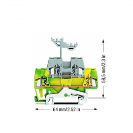 WAGO | 280-527 | DOUBLE-DECK TERMINAL BLOCK; GROUND CONDUCTO