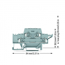 WAGO | 280-528 | DOUBLE-DECK TERMINAL BLOCK; FOR DIN-RAIL 35