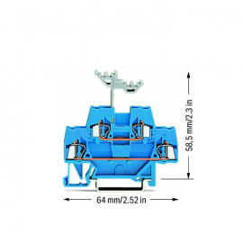 WAGO | 280-529 | DOUBLE-DECK TERMINAL BLOCK; THROUGH/THROUGH