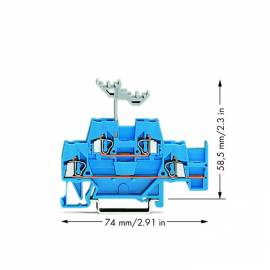 WAGO | 280-530 | DOUBLE-DECK TERMINAL BLOCK; THROUGH/THROUGH