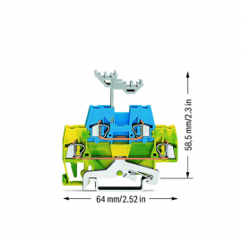 WAGO | 280-534 | DOUBLE-DECK TERMINAL BLOCK; THROUGH/THROUGH