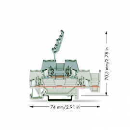 WAGO | 280-542 | DOUBLE-DECK TERMINAL BLOCK; THROUGH/THROUGH