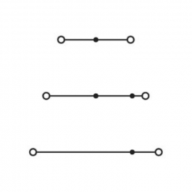 WAGO | 280-549 | TRIPLE-DECK TERMINAL BLOCK; THROUGH/THROUGH