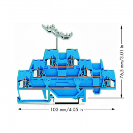 WAGO | 280-551 | TRIPLE-DECK TERMINAL BLOCK; THROUGH/THROUGH