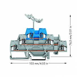 WAGO | 280-552 | TRIPLE-DECK TERMINAL BLOCK; THROUGH/THROUGH