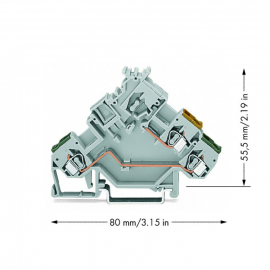 WAGO | 280-554 | 3-CONDUCTOR ACTUATOR SUPPLY TERMINAL BLOCK;