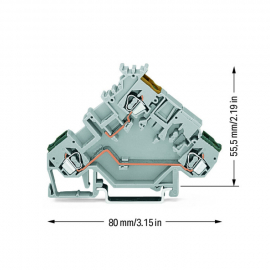WAGO | 280-555 | 3-CONDUCTOR ACTUATOR SUPPLY TERMINAL BLOCK;