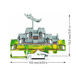 WAGO | 280-557 | TRIPLE-DECK TERMINAL BLOCK; GROUND CONDUCTO