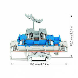 WAGO | 280-558 | TRIPLE-DECK TERMINAL BLOCK; SHIELD/THROUGH/