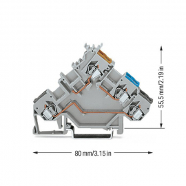 WAGO | 280-560 | 3-CONDUCTOR SENSOR TERMINAL BLOCK; WITH COL