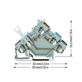 WAGO | 280-563 | 3-CONDUCTOR SENSOR TERMINAL BLOCK; WITH COL