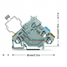 WAGO | 280-565 | 2-CONDUCTOR ACTUATOR TERMINAL BLOCK; WITH C