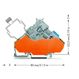 WAGO | 280-565/280-321 | 2-CONDUCTOR ACTUATOR TERMINAL BLOCK