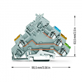 WAGO | 280-572 | 3-CONDUCTOR ACTUATOR SUPPLY TERMINAL BLOCK;