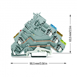 WAGO | 280-572/281-434 | 3-CONDUCTOR ACTUATOR SUPPLY TERMINA