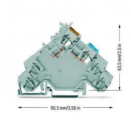 WAGO | 280-584 | 4-CONDUCTOR SENSOR SUPPLY TERMINAL BLOCK; W