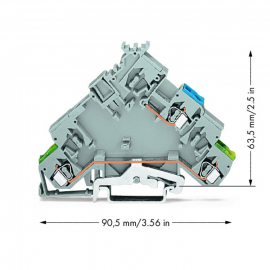 WAGO | 280-593 | 2-CONDUCTOR ACTUATOR SUPPLY TERMINAL BLOCK;