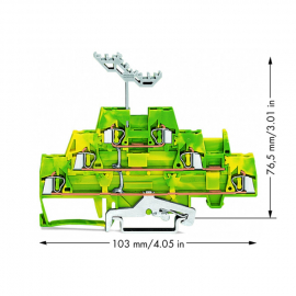 WAGO | 280-597 | TRIPLE-DECK TERMINAL BLOCK; 6-CONDUCTOR GRO