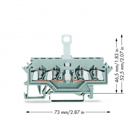 WAGO | 280-622 | 4-CONDUCTOR DISCONNECT TERMINAL BLOCK; FOR