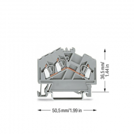 WAGO | 280-641 | 3-CONDUCTOR THROUGH TERMINAL BLOCK; 2.5 MM²