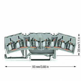 WAGO | 280-675 | DOUBLE POTENTIAL TERMINAL BLOCK; 2.5 MM²; C