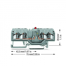 WAGO | 280-809/281-434 | COMPONENT TERMINAL BLOCK; 4-CONDUCT