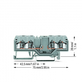 WAGO | 280-815/281-411 | COMPONENT TERMINAL BLOCK; 4-CONDUCT