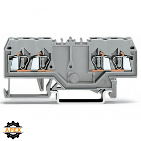 WAGO | 280-826 | DOUBLE POTENTIAL TERMINAL BLOCK; 2.5 MM²; W