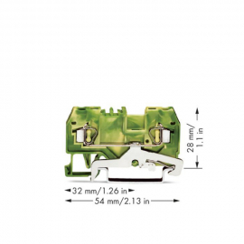 WAGO | 280-907 | 2-CONDUCTOR GROUND TERMINAL BLOCK; 2.5 MM²;