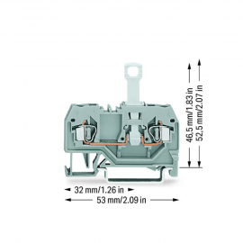 WAGO | 280-912 | 2-CONDUCTOR DISCONNECT TERMINAL BLOCK; FOR