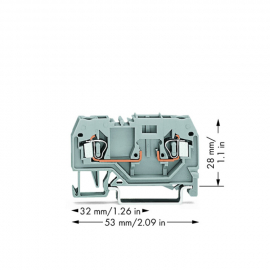 WAGO | 280-916 | 2-CONDUCTOR CARRIER TERMINAL BLOCK; FOR DIN