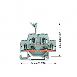 WAGO | 280-941/281-489 | COMPONENT TERMINAL BLOCK; DOUBLE-DE