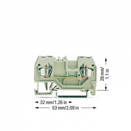 WAGO | 280-992 | 2-CONDUCTOR THROUGH TERMINAL BLOCK; 2.5 MM²