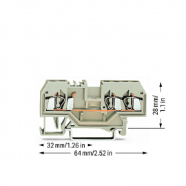 WAGO | 280-993 | 3-CONDUCTOR THROUGH TERMINAL BLOCK; 2.5 MM²