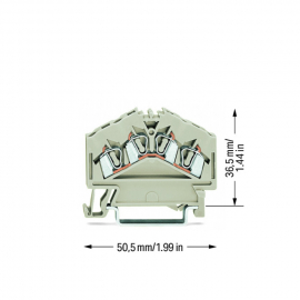 WAGO | 280-996 | 4-CONDUCTOR THROUGH TERMINAL BLOCK; 2.5 MM²