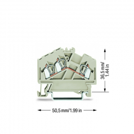 WAGO | 280-998 | 3-CONDUCTOR THROUGH TERMINAL BLOCK; 2.5 MM²