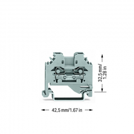 WAGO | 281-101 | 2-CONDUCTOR THROUGH TERMINAL BLOCK; 4 MM²;