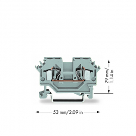 WAGO | 281-601 | 2-CONDUCTOR THROUGH TERMINAL BLOCK; 4 MM²;