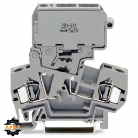 WAGO | 281-611 | 2-CONDUCTOR FUSE TERMINAL BLOCK; WITH PIVOT