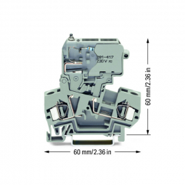 WAGO | 281-611/281-417 | 2-CONDUCTOR FUSE TERMINAL BLOCK; WI