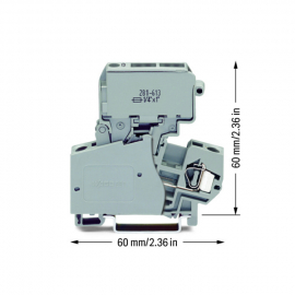 WAGO | 281-613 | 2-CONDUCTOR FUSE TERMINAL BLOCK; WITH PIVOT