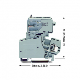 WAGO | 281-613/281-417 | 2-CONDUCTOR FUSE TERMINAL BLOCK; WI