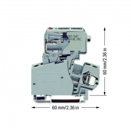 WAGO | 281-613/281-541 | 2-CONDUCTOR FUSE TERMINAL BLOCK; WI