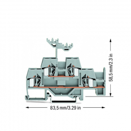 WAGO | 281-620 | DOUBLE-DECK TERMINAL BLOCK; THROUGH/THROUGH