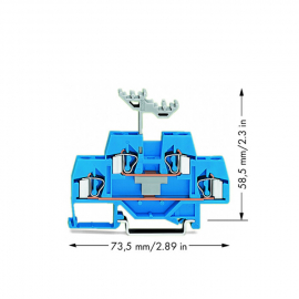 WAGO | 281-629 | DOUBLE-DECK TERMINAL BLOCK; THROUGH/THROUGH